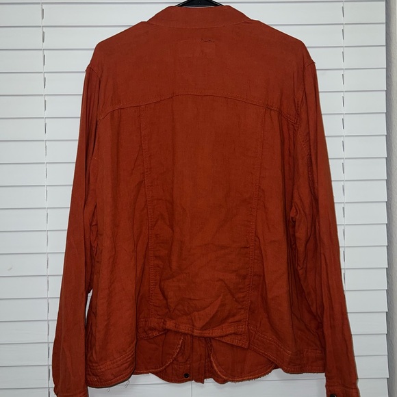 Torrid Women's Rust Orange Utility Jacket - Picture 8 of 8